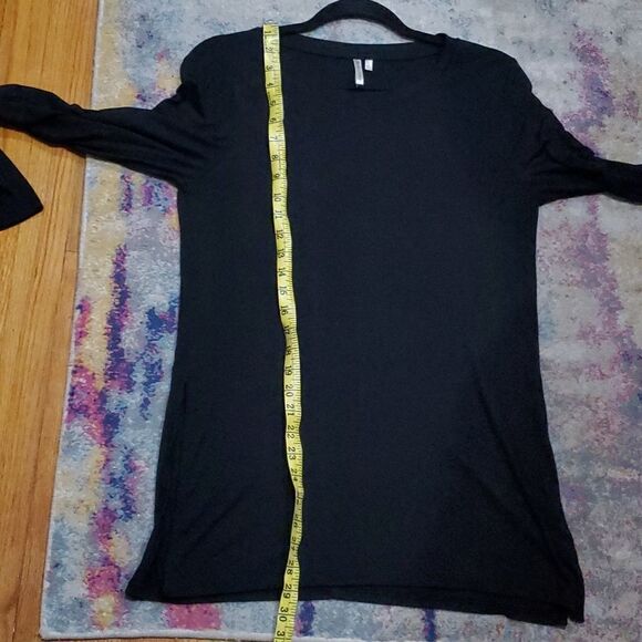 Banana Republic The Signature Tee Collection Long Sleeve Tunic in Black Size S - Picture 10 of 13